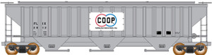 Intermountain ~ N Scale ~ Trinity Rib-Side Hopper ~ Farmland Industries #2851 ~ 672304-06