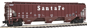 Intermountain ~ N Scale ~ 4750 Cubic Foot 3-Bay Covered Hopper ~ Santa Fe ATSF #312938 ~ 65311-15