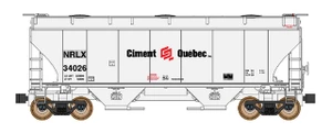 Intermountain ~ N Scale ~ Trinity 3281 2-Bay Covered Hopper ~ NorRail Ciment Quebec #34097 ~ 669012-10