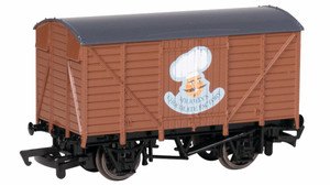 Bachmann ~ N Scale ~ Thomas & Friends ~ Wood Boxcar ~ Mr. Jolly's Chocolate Factory ~ 77084