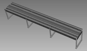 Rapido ~ HO Scale ~ Elevated Transit Display Double Track ~ 301001
