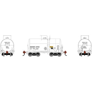 Athearn ~ HO Scale ~ 30' NACC 8,000 Gallon Tank Car ~ DOWX #4761 ~ 3229