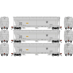 Athearn Genesis ~ HO Scale ~ ACF 4600 Covered Hopper ~ 3-Pack ~ Pennsylvania PRR #259836/259901/259966 ~ 2801