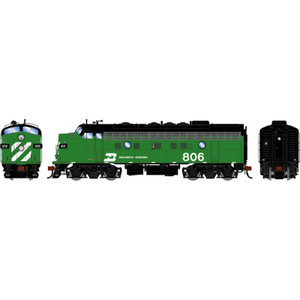 Athearn Genesis ~ HO Scale ~ F9A ~ Burlington Northern #806 ~ DCC Sound ~ 2971