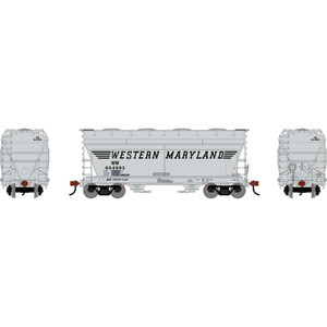 Athearn ~ HO Scale ~ ACF 2970 Covered Hopper ~ Western Maryland #604993 ~ 3316