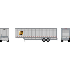 Athearn ~ HO Scale ~ 40' Drop Sill Trailer ~ UPS #708812 ~ 3295