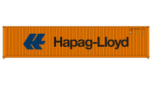 Class One Model Works ~ HO Scale ~ CIMC 40' Corrugated Containers ~ 3-Pack ~ Hapag-Lloyd ~ CT00709