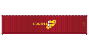 Class One Model Works ~ HO Scale ~ CIMC 40' Corrugated Containers ~ 3-Pack ~ CARU Containers ~ CT00702
