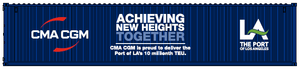 Jacksonville Terminal JTC ~ N Scale ~ 40' Corrugated side steel container ~ CMA CGM ~ 405350