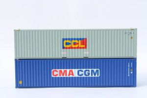 Jacksonville Terminal JTC ~ N Scale ~ 40' High Cube Container ~ CCL & CMA CGM Mixed Pack ~ 405801