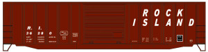 Accurail ~ HO Scale ~ 50' Exterior Post Modern Boxcar ~ Rock Island #36280 ~ Kit ~ 81881