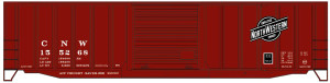Accurail ~ HO Scale ~ 50' Exterior Post Modern Boxcar ~ Chicago & North Western #155268 ~ Kit ~ 81883