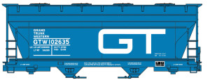 Accurail ~ HO Scale ~ ACF 2-Bay Covered Hopper ~ Kit ~ Grand Trunk Western #102635 ~ 2221