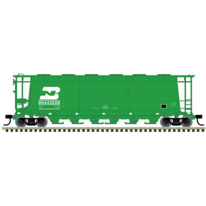 Atlas ~ HO Scale ~ ACF 3-Bay Cylindrical Hopper ~ Burlington Northern #443008 ~ 20008231