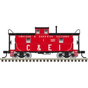 Atlas ~ HO Scale ~ Trainman Center-Cupola Caboose ~ Chicago & Eastern Illinois #1 ~ 20008279