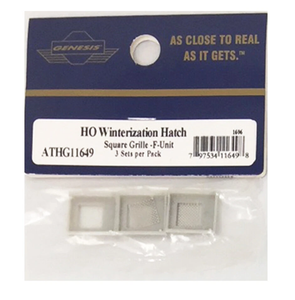 Athearn Genesis ~ HO Scale ~ Winterization Hatch Set w/Grille ~ 3-pack ~ 11649