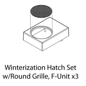 Athearn Genesis ~ HO Scale ~ F-Unit Winterization Hatch Set w/Grille ~ 3-pack ~ 19290