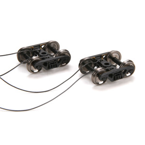 Athearn Genesis ~ HO Scale ~ 100-Ton Truck with Electrical Pickup ~ 2 Pair ~ 61382