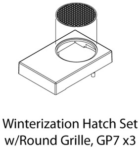 Athearn Genesis ~ HO Scale ~ GP7 Winterization Hatch Set w/Grille ~ 3-Pack ~ 62287