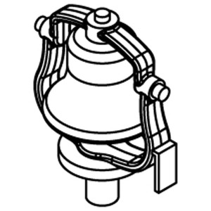 Athearn ~ HO Scale ~ Bell with Bracket ~ 3 Pieces ~ 01021