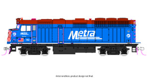 Kato ~ HO Scale ~ EMD F40PH Commuter ~ Chicago Metra #142 ~ DCC Ready ~ 37-6574