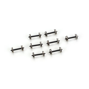 Athearn ~ HO Scale ~ 33" Metal Wheels ~ Short Axle ~ 8 Pieces ~ 90506