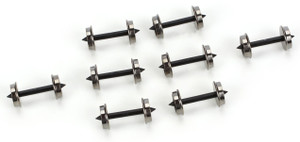 Athearn ~ HO Scale ~ 33" Metal Wheels ~ Short Axle ~ 8 Pieces ~ 90506