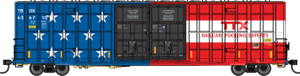 WalthersMainline ~ HO Scale ~ 60' High Cube Plate F Horizontal Post Boxcar ~ TTX #636710 ~ 910-3126