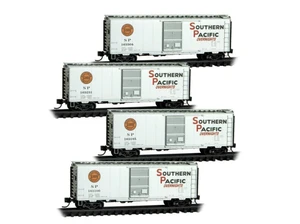 Micro Trains ~ N Scale ~ 40' Boxcars ~ Southern Pacific ~ 4-Pack ~ 98300242