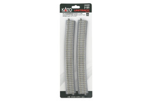 Kato ~ HO Scale ~ Code 83 ~ Unitrack ~ Concrete Tie Large-Radius Curve ~ 4 Pieces ~ 2-331