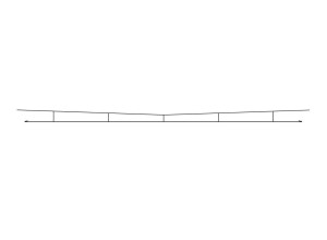 Peco ~ HO Scale ~ Catenary Contact Wires ~ 380mm ~ LC-153