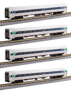 Kato ~ N Scale ~ Amfleet I Coach Bookcase Set ~ Amtrak Phase VII ~ 106-8021