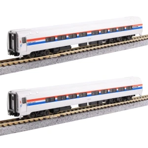 Kato ~ N Scale ~ Amfleet II Coach ~ 2 Pack ~ Amtrak Phase VII ~ 106-6295