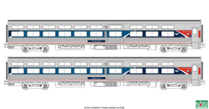 Kato ~ N Scale ~ Viewliner I Sleeper ~ 2 Pack ~ Amtrak Phase VII ~ Lighted ~ 106-6296-1