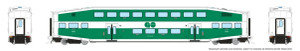 Rapido ~ HO Scale ~ BiLevel Commuter Coach ~ GO Transit #2522 ~ 1110003