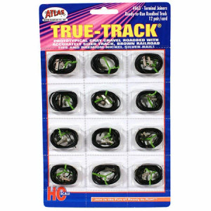 Atlas ~ HO Scale ~ Code 83 ~ True-Track Terminal Rail Joiners ~ 12 Pairs ~ 465-12