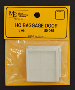 Micro Engineering ~ HO Scale ~ Baggage Doors ~ 3 Pieces ~ 80-065