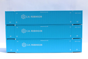Jacksonville Terminal JTC ~ HO Scale ~ 53' High Cube Containers ~ 3-Pack ~ CH Robinson ~ 953027