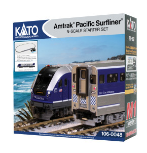 KATO ~ N Scale ~ Amtrak Pacific Surfliner Starter Set ~ DC ~ 106-0048
