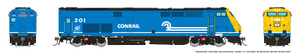 Rapido ~ HO Scale ~ P32AC-DM ~ Metro North - Conrail #201 ~ DC/Silent ~ 85018