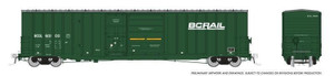 Rapido ~ HO Scale ~ Trenton Works 6637 boxcar ~ BC Rail #60204 ~ 191001-60204