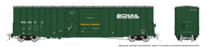 Rapido ~ HO Scale ~ Trenton Works 6637 boxcar ~ BC Rail #60115 ~ 191002-60115