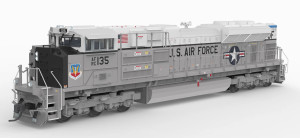 Broadway Limited ~ HO Scale ~ SD70ACe ~ US Air Force #135 ~ Die-Cast Body ~ DCC Ready ~ 10444