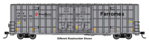 WalthersMainline ~ HO Scale ~ 60' High Cube Plate F Horizontal Post Boxcar ~ Ferromex #874750 ~ 910-3134