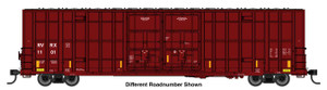 WalthersMainline ~ HO Scale ~ 60' High Cube Plate F Horizontal Post Boxcar ~ Riverside Rail RVRX #1123 ~ 910-3146