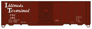 Accurail ~ HO Scale ~ AAR 40' Single-Door Steel Boxcar ~ Illinois Terminal #458 ~ 3565