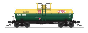 Broadway Limited ~ HO Scale ~ 6000 Gallon Chlorine Tank Cars ~ 2-Pack ~ Dupont PUPX #6033, #6034 ~ 10353