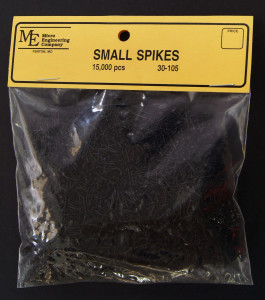 Micro Engineering ~ Small Spikes ~ 1/4" long ~ 15,000 Pieces ~ 30-105