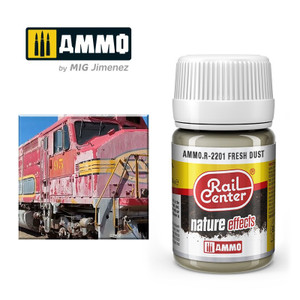 Ammo MIG ~ RAIL CENTER ~ Fresh Dust ~ 35 mL ~ R-2201