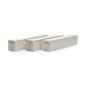 Athearn ~ HO Scale ~ 53' Stoughton Containers ~ Schneider #2 ~ 3-Pack ~ 40129